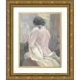 thumbnail image 1 of Hristova, Albena 12x14 Gold Ornate Wood Framed with Double Matting Museum Art Print Titled - After the Bath II, 1 of 4