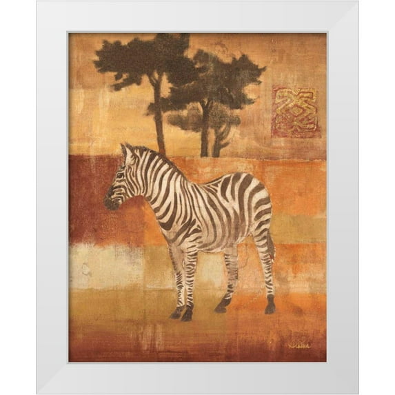 Hristova, Albena 12x14 White Modern Wood Framed Museum Art Print Titled - Animals on Safari II