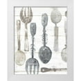 thumbnail image 1 of Hristova, Albena 12x14 White Modern Wood Framed Museum Art Print Titled - Spoons and Forks II Neutral, 1 of 4