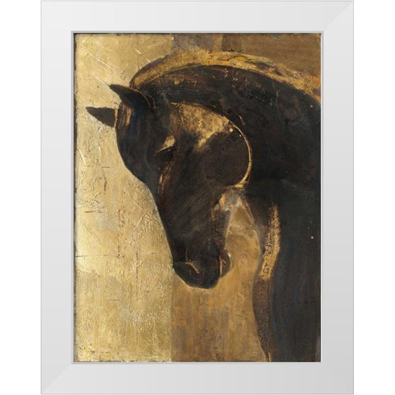 Hristova, Albena 12x14 White Modern Wood Framed Museum Art Print Titled - Trojan Horse II Gold