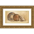 thumbnail image 1 of Hristova, Albena 14x9 Gold Ornate Wood Framed with Double Matting Museum Art Print Titled - Woven Vessels I Navy Crop, 1 of 4