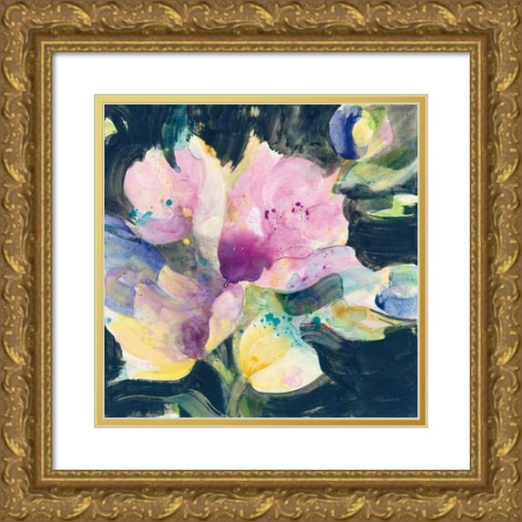 Hristova, Albena 15x15 Gold Ornate Wood Framed with Double Matting Museum Art Print Titled - Tulip Splash