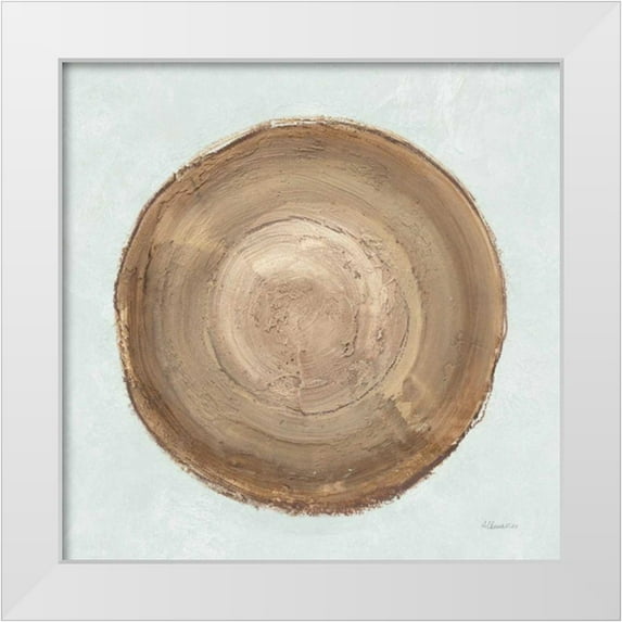 Hristova, Albena 15x15 White Modern Wood Framed Museum Art Print Titled - Through The Years II Blue