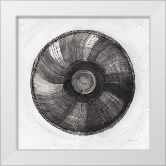 Hristova, Albena 15x15 White Modern Wood Framed Museum Art Print Titled - Woven Beauty II BW