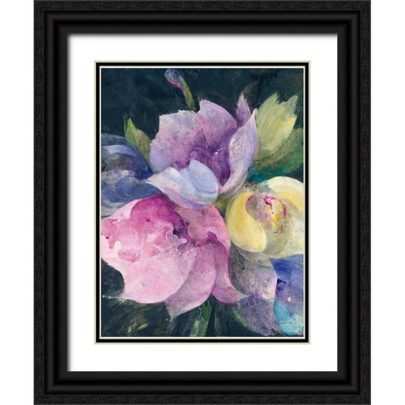 Hristova, Albena 15x18 Black Ornate Wood Framed with Double Matting Museum Art Print Titled - Tulips Galore