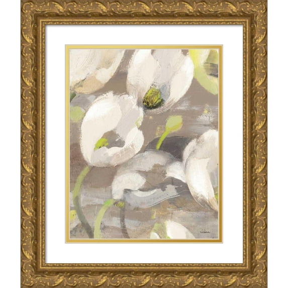 Hristova, Albena 15x18 Gold Ornate Wood Framed with Double Matting Museum Art Print Titled - Tulip Delight I