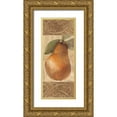 thumbnail image 1 of Hristova, Albena 15x32 Gold Ornate Wood Framed with Double Matting Museum Art Print Titled - Patterned Pear, 1 of 4