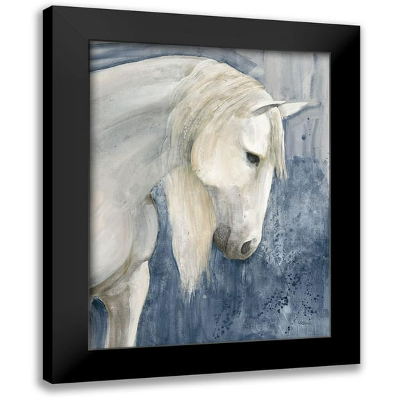 Hristova, Albena 19x24 Black Modern Framed Museum Art Print Titled - Calm Navy