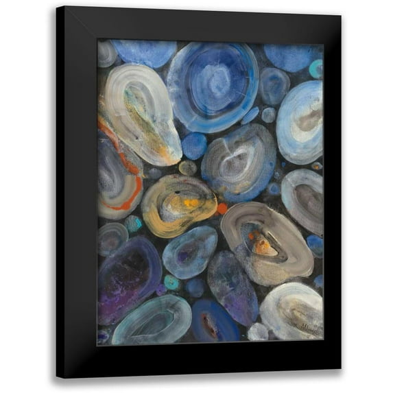 Hristova, Albena 19x24 Black Modern Framed Museum Art Print Titled - Stone Circle I