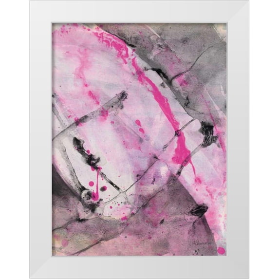 Hristova, Albena 19x24 White Modern Wood Framed Museum Art Print Titled - Cracks in the Earth II