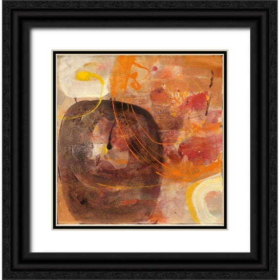 Hristova, Albena 20x20 Black Ornate Wood Framed with Double Matting Museum Art Print Titled - All Shook Up I