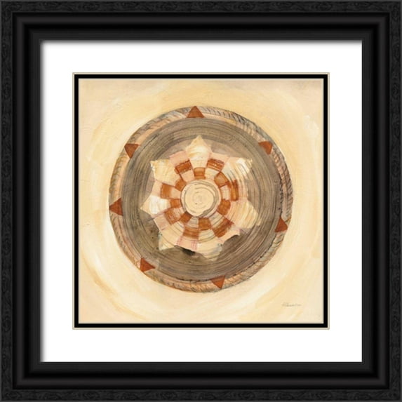 Hristova, Albena 20x20 Black Ornate Wood Framed with Double Matting Museum Art Print Titled - Woven Beauty IV