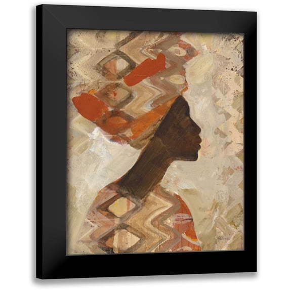 Hristova, Albena 20x24 Black Modern Framed Museum Art Print Titled - African Beauty I