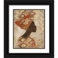 thumbnail image 1 of Hristova, Albena 20x24 Black Ornate Wood Framed with Double Matting Museum Art Print Titled - African Beauty I, 1 of 4