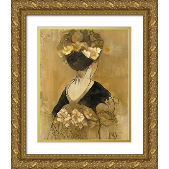 Hristova, Albena 20x24 Gold Ornate Wood Framed with Double Matting Museum Art Print Titled - Women of the World V