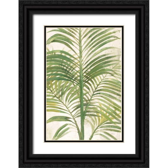 Hristova, Albena 23x32 Black Ornate Wood Framed with Double Matting Museum Art Print Titled - Palms II Bright