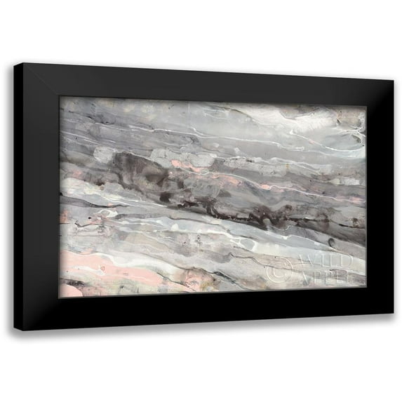 Hristova, Albena 24x17 Black Modern Framed Museum Art Print Titled - Albaster Blush