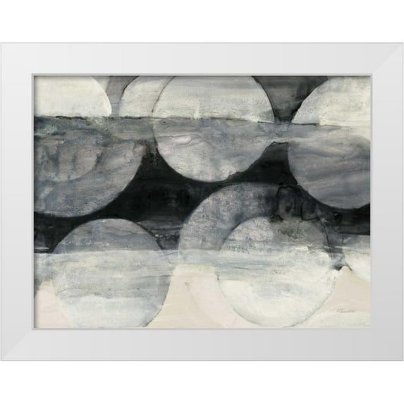 Hristova, Albena 24x19 White Modern Wood Framed Museum Art Print Titled - Eclipse Neutral Horizontal Crop