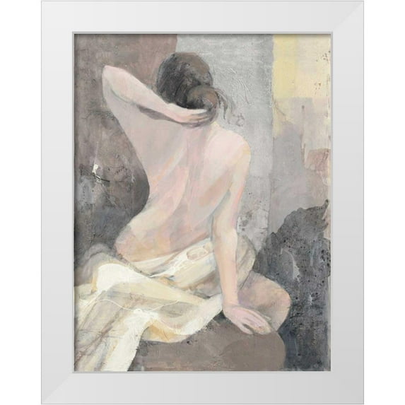 Hristova, Albena 25x32 White Modern Wood Framed Museum Art Print Titled - After the Bath I