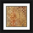 thumbnail image 1 of Hristova, Albena 26x26 Black Ornate Wood Framed with Double Matting Museum Art Print Titled - Gilded Trellis I, 1 of 4