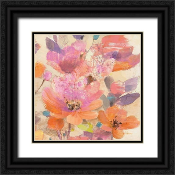 Hristova, Albena 26x26 Black Ornate Wood Framed with Double Matting Museum Art Print Titled - Vibrant Crop II