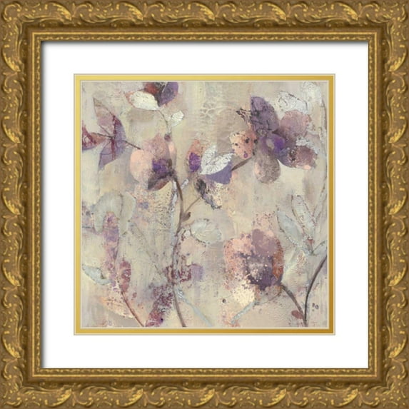 Hristova, Albena 26x26 Gold Ornate Wood Framed with Double Matting Museum Art Print Titled - Silver Delight I