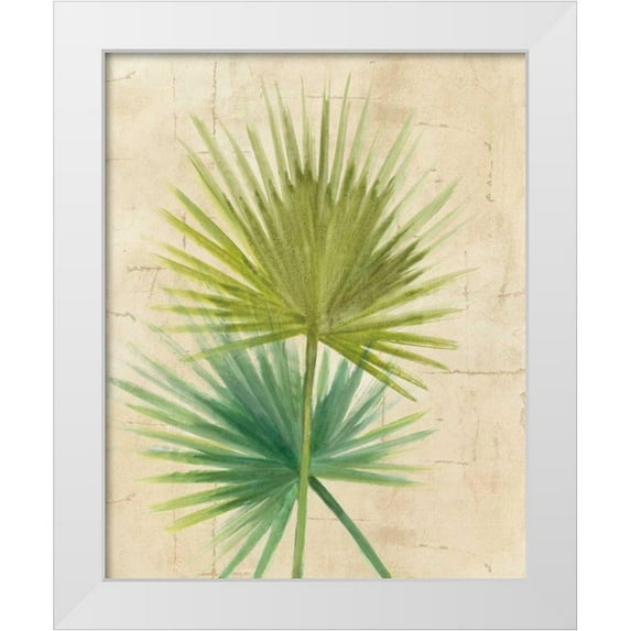 Hristova, Albena 26x32 White Modern Wood Framed Museum Art Print Titled - Fan Palm