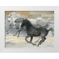thumbnail image 1 of Hristova, Albena 32x25 White Modern Wood Framed Museum Art Print Titled - Prancing Trio, 1 of 4