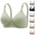 thumbnail image 1 of Hrsba Bandeau Bra,Magnetic Free Wireless Front Fasten Thin Cup Plus Size Tank Style Daily Undergarment, 1 of 3