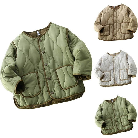 Hrsba Boys Girls Winter Outerwear Coats, Kids Winter Coat Solid Color Long Sleeve Hooded Casual Jacket For 3-8 Years Boys And Girls Outerwear Jackets Coats Warm Outdoor Wear