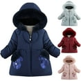 thumbnail image 1 of Hrsba Boys Girls Winter Outerwear Coats, Girls Winter Coats Long Sleeve Mid - Length Puffer Jackets for Little Girls Warm and Stylish Outerwear, 1 of 5