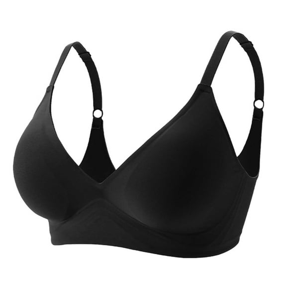Hrsba Seamless Bras for Women Wireless Thin Lightly Padded Lifting Support Breathable Everyday Bra