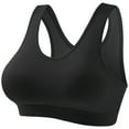thumbnail image 1 of Hrsba Womens Wide Straps Bra Fixed Cups Sports Bra Shockproof Lifting Support Yoga Tank Style Racerback Bra, 1 of 2