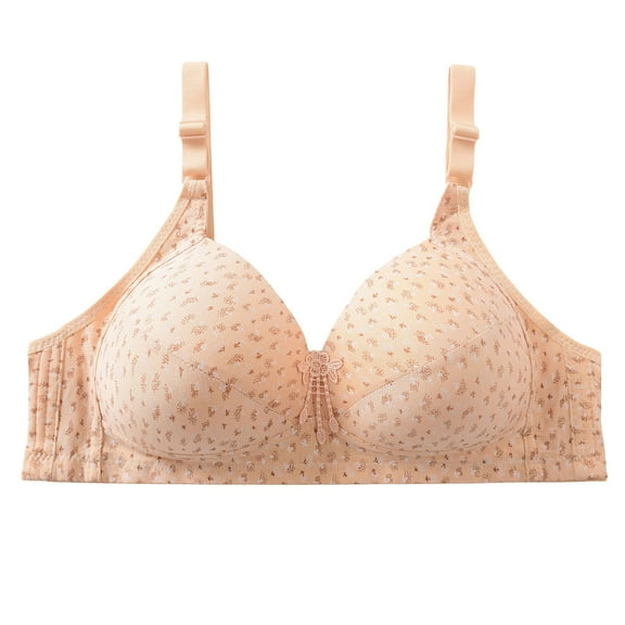 Hrsba Womens Wireless Bra Maternity Nursing Bra Three Hook Closure Breathable Stretch Everyday Comfortable Bra