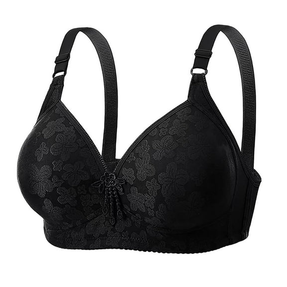 Hrsba Womens Wireless Bra Maternity Nursing Bra Three Hook Closure Breathable Stretch Everyday Comfortable Bra