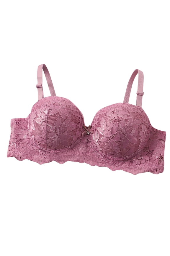 Womens Wireless Bra Solid Color Back Closure Thin Straps Lifting Support Side Control Everyday Comfortable Bra
