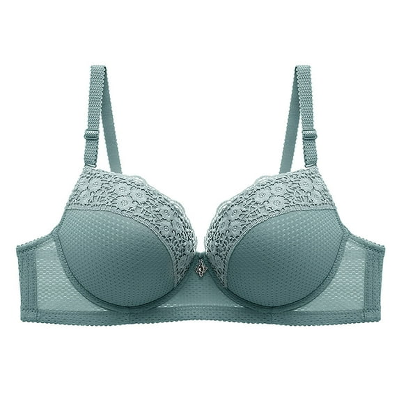 Hrsba Comfortable Bras for Women Everyday Bras Womens Bra Solid Color Backless Racerback Underwire Support Lightly Lined Medium Coverage