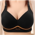 thumbnail image 1 of Hrsba Comfortable Bras for Women Wirefree Bras Womens Bra Solid Color Lightly Lined Pull On Breathable Medium Support No Underwire, 1 of 2