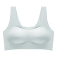thumbnail image 1 of Hrsba Wireless Bras for Women Wirefree Bras Seamless Bras for Women Solid Color Backless Racerback Pull On Lightly Lined Medium Support No Underwire, 1 of 5
