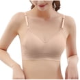 thumbnail image 1 of Hrsba Seamless Bras For Women,Solid Color Open Back Shaping Back Smoothing Wireless Daily Bra, 1 of 7