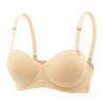 thumbnail image 1 of Hrsba Wireless Bras for Women Seamless Bras for Women Wirefree Bras Solid Color Lightly Lined Medium Coverage Breathable Medium Support No Underwire, 1 of 2