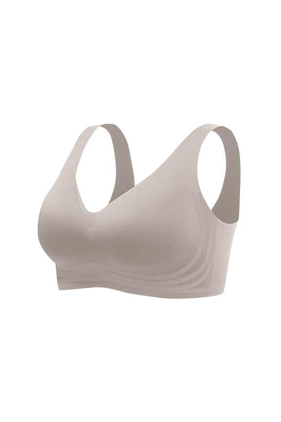 Bras for Large Breasted Women,Wireless Comfortable Push Up Bra Plus Size Minimize Bust Sagging Everyday Bra