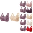 thumbnail image 1 of Hrsba Bras for Women,2 Pack Plus Size Wireless Breathable Daily Basic Bra, 1 of 4