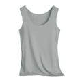 thumbnail image 1 of Hrsba Camisole Tops for Women,Sleeveless Summer Crew Neck Pajama Top with Non Removable Chest Pad Versatile Outer Wear Loungewear, 1 of 5