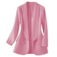 thumbnail image 1 of Hrsba Casual Blazers for Women,Womens Jackets Dressy Casual Solid Color Long Sleeve Lapel Blazer with Real Pockets formal Casual Outerwear,Size S, 1 of 5
