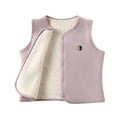 thumbnail image 1 of Hrsba Girls Fall Jackets Fall and Winter Kids Print Sleeveless Button Front Warm Outerwear Jackets for 3-15 Years Old Girls and Boys, 1 of 5