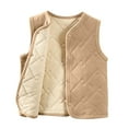 thumbnail image 1 of Hrsba Children's Casual Sleeveless Coat for Winter Kids Silk Filled Thickened Warm Outerwear for 4 to 16 Years Old Boys and Girls, 1 of 5
