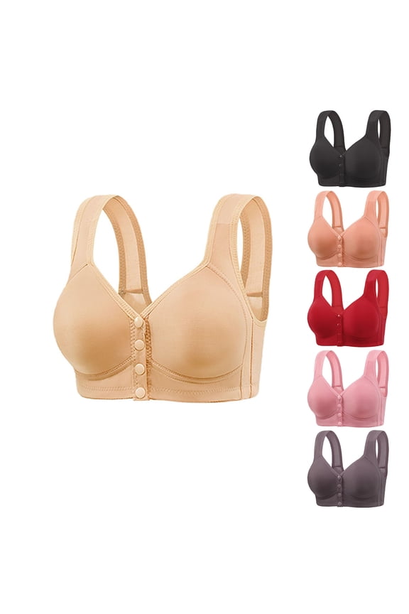 Comfortable Bras for Women, Plus Size Wireless Elastic Breathable Mild Support Everyday Bras