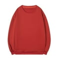 thumbnail image 1 of Hrsba Crew Neck Sweatshirt for Men, Mens Solid Color Basic Crewneck Sweatshirt Long Sleeve Casual Comfortable Pullover Top, 1 of 4