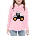 thumbnail image 1 of Hrsba Girls Boys Hooded Sweatshirt Unisex Fall Winter Top Print Sweatshirt for 2 to 7 Years, 1 of 5